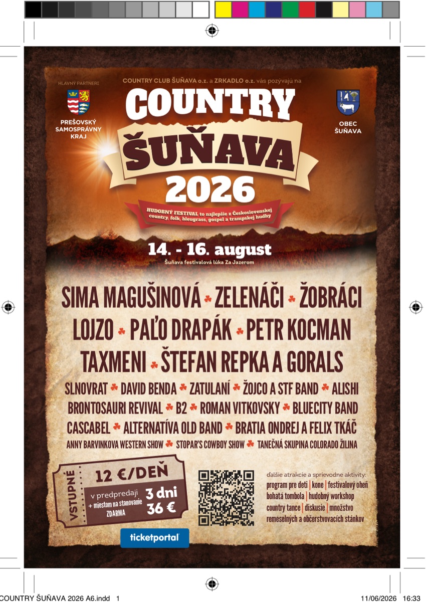 Oficiálny plagát Country Šuňava 2026